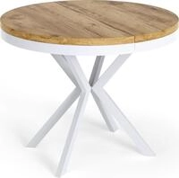 ESSTISCH Cloud runder ausziehbarer, Craft Eiche 100-180/100/76 cm