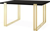ESSTISCH Stella rechteckig ausziehbar, Schwarz 120-220/80/76 cm