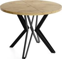 ESSTISCH Revena runder ausziehbarer, Lancelot Eiche 100-180/100/76 cm