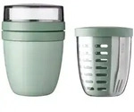 LUNCHPOT MIT FRUITPOT Ellipse Nordic Sage 2er Set