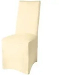 STUHLHUSSE Leona Stretch Bankett 95x45cm Creme