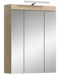 Spiegelschrank Lambada mit LED ca. 60x79 cm Sonoma Eiche