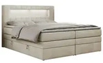 BOXSPRINGBETT GOLD-5 KING LED 120/200 Beige Velvet - H4