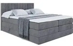 BOXSPRINGBETT EDITA KING - 120x200 - H3/H4 - Dunkelgrau