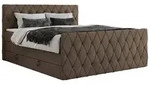 BOXSPRINGBETT MIREN KING DUO 160/200 Braun Velvet - H4