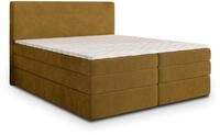 BOXSPRINGBETT MATERN 180x200 cm mit Matratze und Topper - Gelb