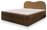 BOXBETT FLUVIA N 180x200 cm mit Matratze und Topper - Braun