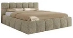 POLSTERBETT NIRA CLASSIC 200/200 - Dunkelbeige Strukture - ohne Matratze