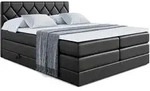 BOXSPRINGBETT CATOR KING - 180x200 - H3/H4 - Schwarz Hochglanz