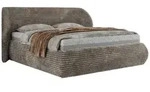 POLSTERBETT CAELA CLASSIC 180/200 - Hellbraun Cord - Schaum-Matratze