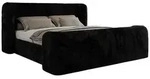 POLSTERBETT EMORA CLASSIC DUO 140/200 - Schwarz Pl&uuml;sch - ohne Matratze