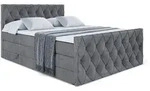 BOXSPRINGBETT AMAY-Z KING - 200x200 - H3/H4 - Dunkelgrau
