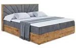 BOXBETT mit Matratze H3 und Lattenrost - LOLLI6 - 120x200 - Dunkelgrau