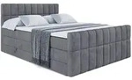 BOXSPRINGBETT MIAMI-Z KING - 120x200 - H3/H4 - Dunkelgrau