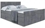 BOXSPRINGBETT MOETI-Z KING - 160x200 - H3/H4 - Dunkelgrau