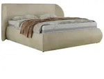 POLSTERBETT CAELA CLASSIC 140/200 - Beige Velvet - Multipocket-Matratze