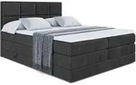 BOXSPRINGBETT NOVA KING - 140 x 200 - H3/H4 - Schwarz