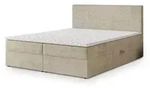 BOXBETT NIRA 180x200 cm mit Matratze und Topper - Creme
