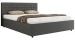 POLSTERBETT PAVO CLASSIC 200/200 - Grau Kunstleder - ohne Matratze