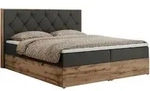 BOXBETT VENETO 200/200 Dunkelgrau Kunstleder - H3