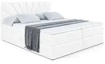 BOXBETT mit Matratze H4 und Lattenrost - MILTIO - 140x200 cm - H4 - Wei&szlig; Hochglanz