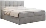 BOXBETT RICO 120/200 Hellgrau Velvet - H4