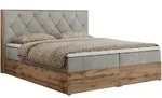 BOXBETT VENETO 200/200 Hellgrau Struktur - H3