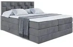 BOXSPRINGBETT ZAFIRA-BZ KING - 140 x 200 - H3/H4 - Dunkelgrau