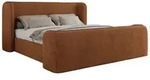 POLSTERBETT EMORA CLASSIC DUO 160/200 - Orange Strukture - Pocket-Matratze