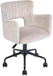B&Uuml;ROSTUHL Samtstoff Beige Sanilac