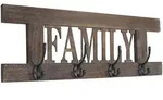 WANDGARDEROBE FAMILY SHABBY-LOOK Braun