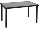 POLY-RATTAN TISCH rechteck Schwarz