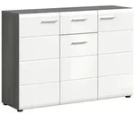 Kommode Salsa ca. 120x85x37 cm Wei&szlig;/Rauchs.