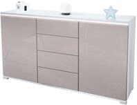 SIDEBOARD Faro Sandgrau Hochglanz