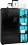 HIGHBOARD Cuba T&uuml;ren in Schwarz Hochglanz