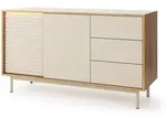 KOMMODE Terra mit 2 T&uuml;ren und 3 Schubladen, Kaschmir/ge&ouml;lte Eiche