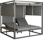 LOUNGE-GARTENLIEGE Hellgrau