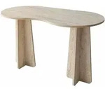 SCHREIBTISCH mit organisch-form Tischplatte 120/60/75 cm