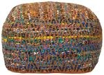 SITZPOUF bunt gemustert 60/60/30 cm