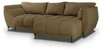 ECKSOFA VESTANO R-S Orange Boucle-Stoff mit Schlaffunktion