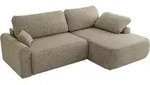 ECKSCHLAFSOFA CUBO L Dunkelbeige Struktur - rechts