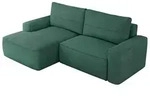 ECKSOFA BELLUNO L Gr&uuml;n Strukture - Links