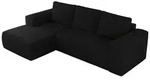 ECKSOFA TRENTINO L Schwarz Boucle - Links