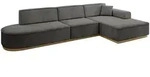 ECKSOFA Ottomane Rechts IREA-L2-v2 - 327x165x80 cm Ecru
