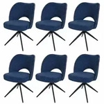 ESSZIMMERSTUHL Blau 6er-Set