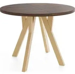ESSTISCH Avero runder ausziehbarer, Eiche Sonoma dunkelbraun 80-160/80/77 cm