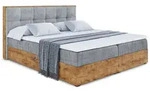 BOXBETT mit Matratze H4 und Lattenrost - LOLLI7 - 140x200 - Hellgrau