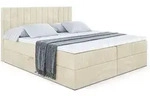 BOXBETT mit Matratze H4 und Lattenrost - EDITA - 180x200 cm - H4 - Ecru