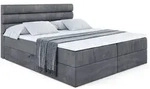 BOXBETT mit Matratze H3 und Lattenrost - CELESTIA - 160x200 cm Dunkelgrau