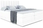 BOXSPRINGBETT OTTA KING - 200x200 - H3/H4 - Wei&szlig; Hochglanz